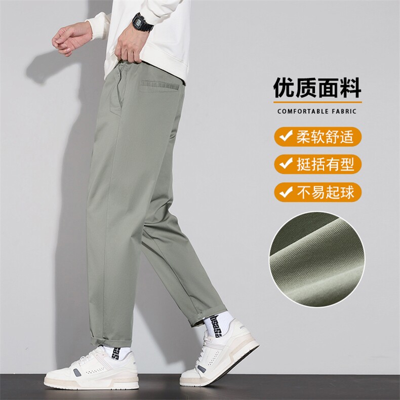 春秋男士休闲裤直筒宽松潮牌2025潮流百搭高端男式西裤D9015-P45图片