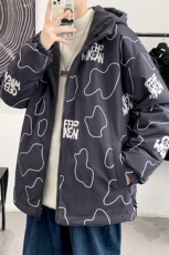冬季青少年羊羔绒加厚棉衣潮牌两面穿外套男女8830-P115控价138，男装棉衣，电商A441-1