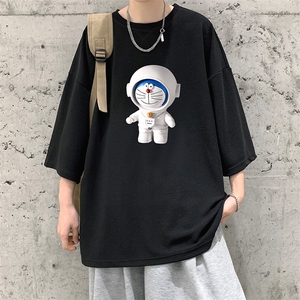 Q11233-P30NASA叮当猫春夏季七分袖t恤男大码五分袖短袖大皂风图片