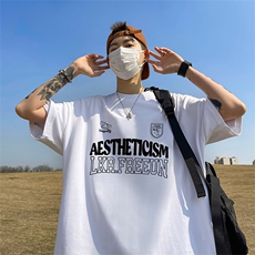 量大优供视频220克美式短袖t恤T2308得物直播有280克品质，男装T恤，电商A486