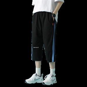 7XL~M2023夏季新款加肥加大码潮流小脚百搭七分裤男中裤控价68，男装休闲裤，钱塘717(原712)