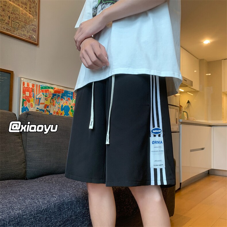 XZ616夏季新款冰丝短裤贴标宽松休闲裤TY891M-5XLP25控38,男装休闲裤,星座512A（原616）