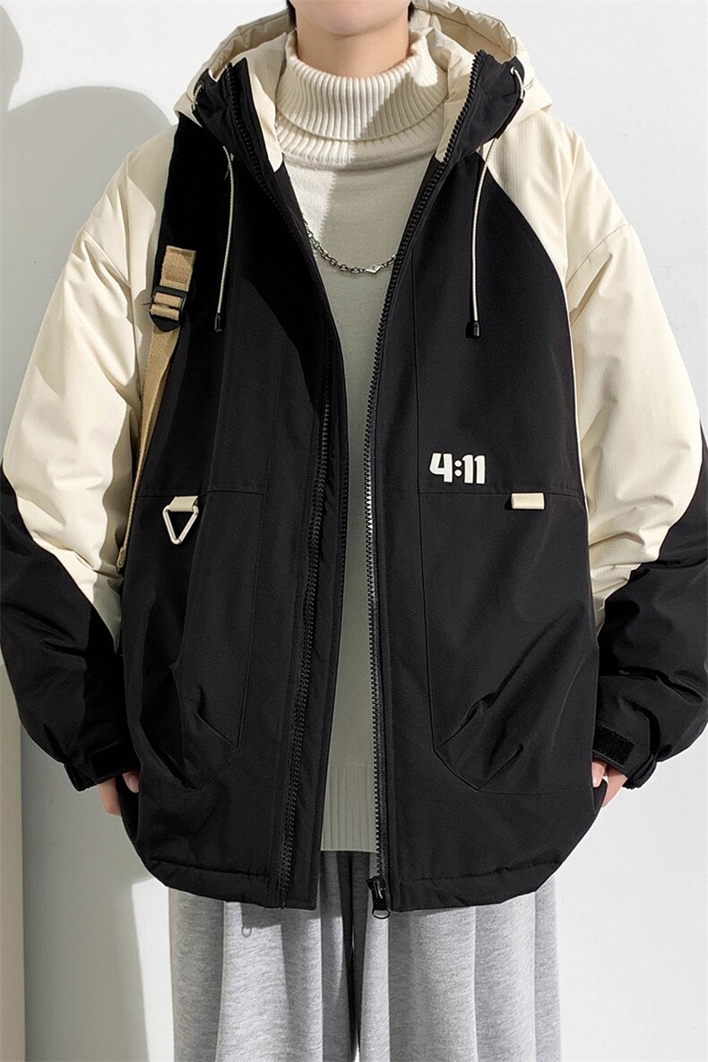 冬上新加棉加厚棉服潮青少年连帽棉衣外套男女8325-P110控价158,男装棉衣,电商A441-1