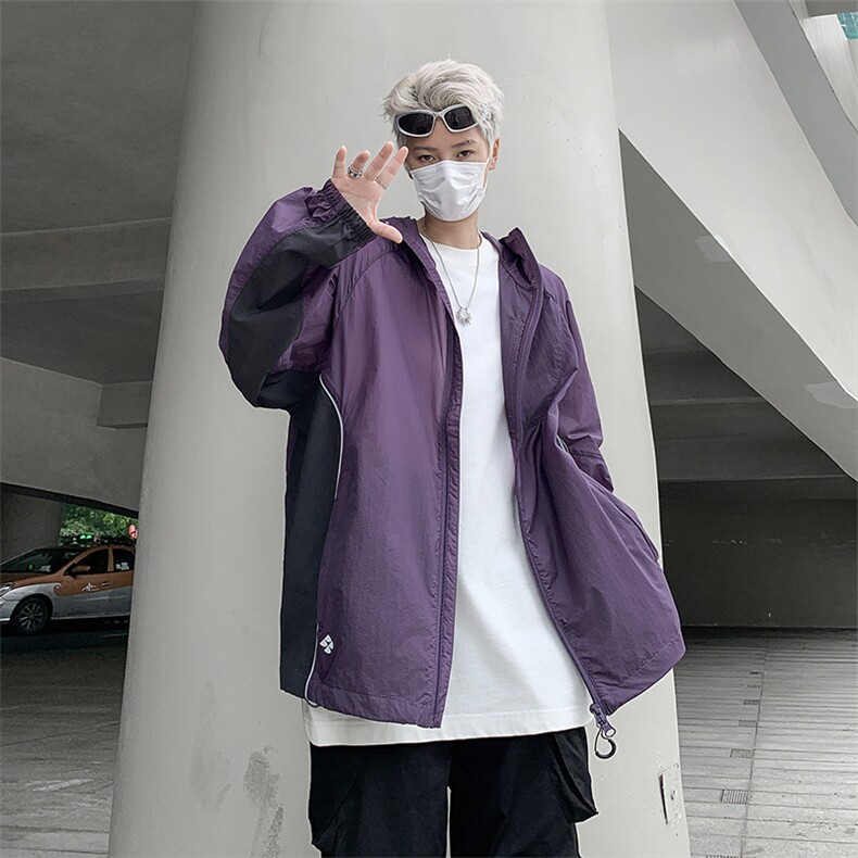 新款冰丝户外防晒衣男女同款防紫外线宽松轻薄透气外套，男装防晒衣，星座410-7