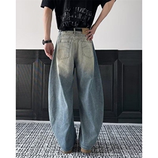 2025新款美式弯刀水洗牛仔裤宽松香蕉裤潮牌现货K8415-P52，男装牛仔裤，星座512-4