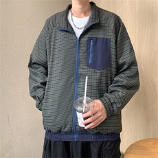 Wt179-P62日系复古宽松型格子夹克，男装夹克，星座1501-1