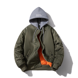 现货 4色秋冬带帽情侣外套飞行服外套棉服夹克  货号:8832图片