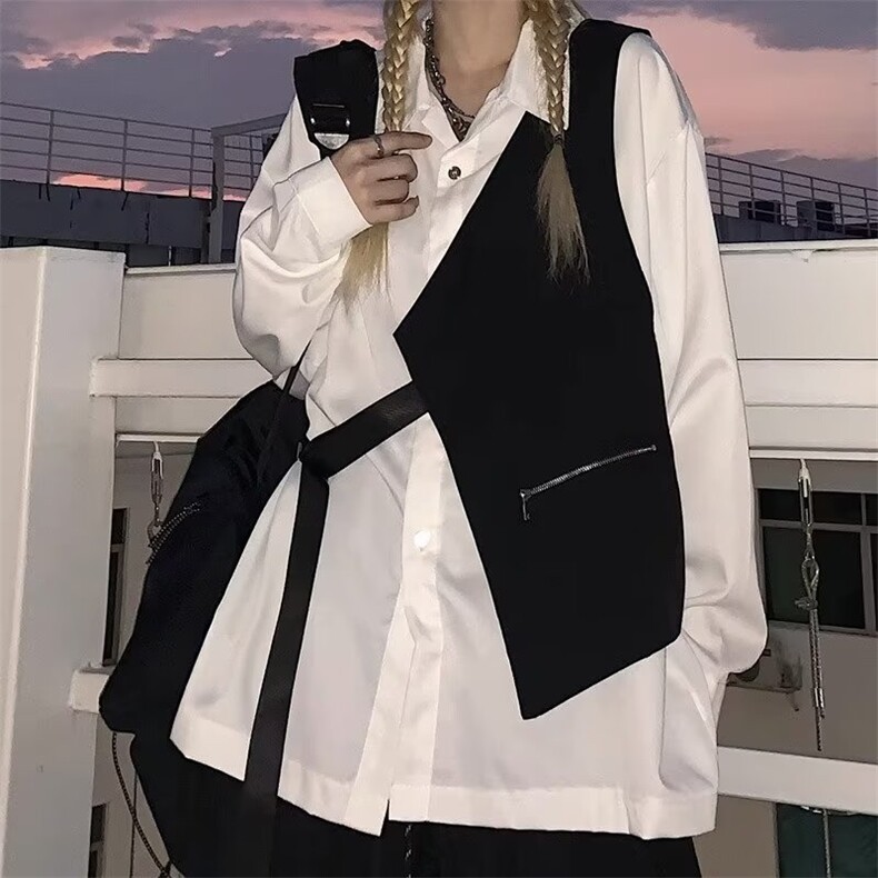 百搭新款衬衫女时尚日系原宿潮流气质流行文艺慵懒简约,男装衬衫,星座506A