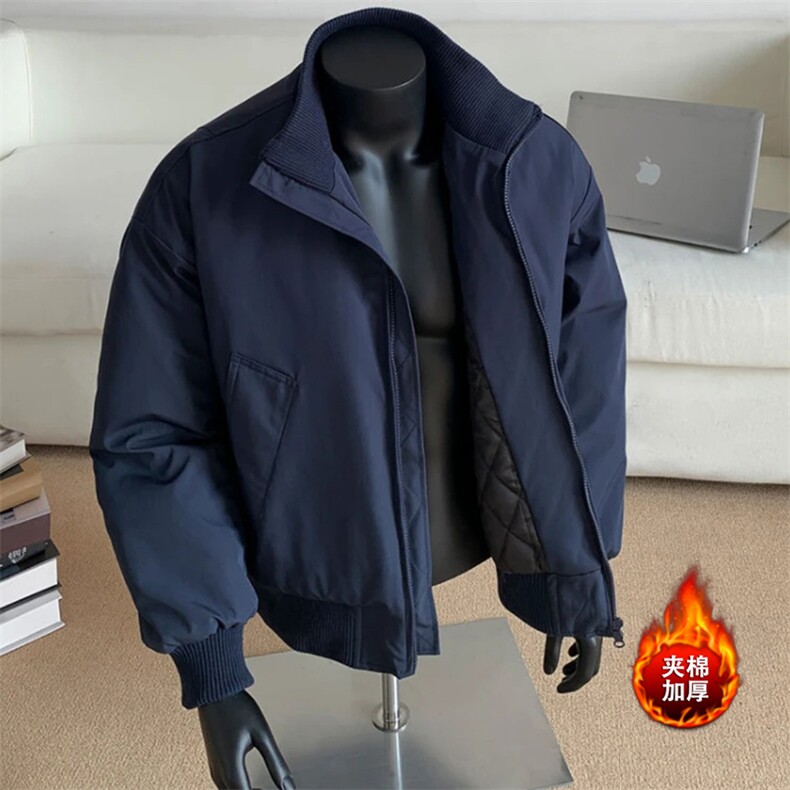[网图]加棉外套教练飞行夹克短款立领棒球棉服 5D1199-TP48不图片