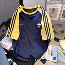 黄袖拼藏青