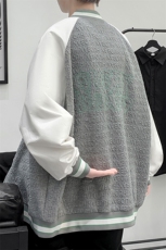 2023秋上新宽松棒球服男女中性风韩版运动刺绣夹克外套8013-P95，男装夹克，电商A441-1
