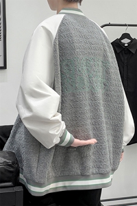 2023秋上新宽松棒球服男女中性风韩版运动刺绣夹克外套 8013-P95图片
