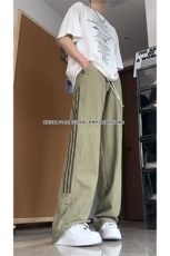 大量现货美式复古拼接休闲裤男夏季宽松百搭速干长裤DY5032-P55，男装休闲裤，电商A178
