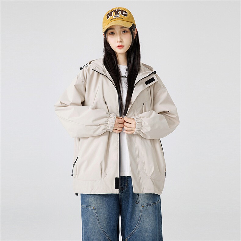 2025秋季户外三防冲锋衣夹克男女同款连帽防风登山外套JK745-P37,男装夹克,星座1402-1