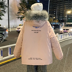 MM48120-P130冬季大毛领棉衣男士大码加厚棉袄男棉服，男装棉衣，电商A040