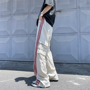 夏季新款加厚塔丝隆135克1比1工艺做法宽松阔腿休闲裤 ZK3581-P48图片
