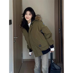 女风 羽绒棉衣工装派克服棉衣ZM0126-P105图片