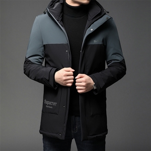 秋冬季羽绒服男冬季保暖休闲外套中年爸爸男羽绒服HPN68803-P320图片