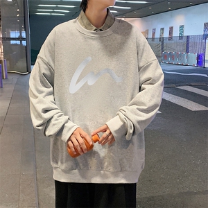S6280-P28 秋季圆领卫衣男大码韩版宽松长袖外套图片