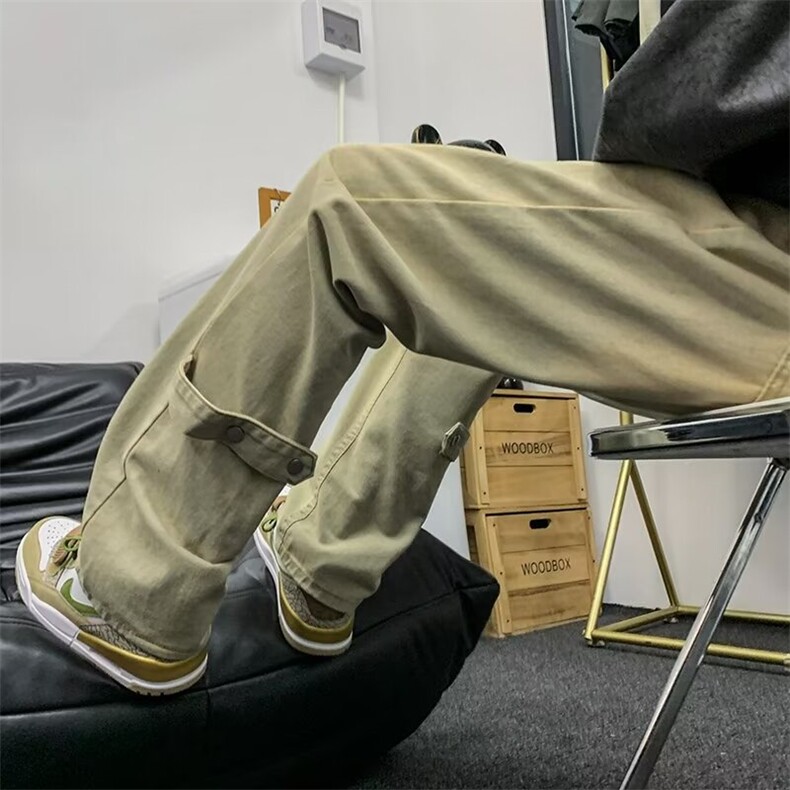 牛仔裤男女美式vibe高街直筒微喇裤男显高显瘦阔腿裤子N3352-p43,男装牛仔裤,星座1008