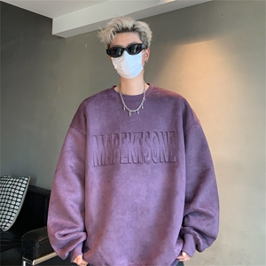 B359-YL2325特P38限价68美式字母钢印重磅加厚男女卫衣痞帅青年,男装卫衣,电商B359