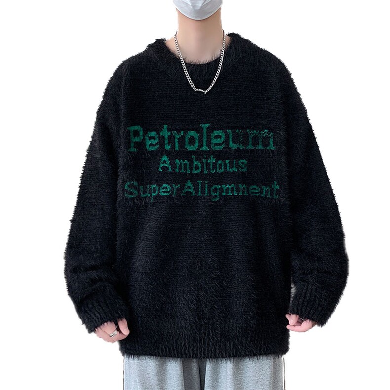 【新品】2025秋冬男士仿貂绒时尚休闲百搭针织毛衣潮流-M072-P53,男装针织衫/毛衣,星座1105-1