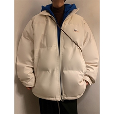 假两件连帽皮棉衣男宽松大码男士棉服潮流棉袄外套A266-P02-P100，男装棉衣，电商A266