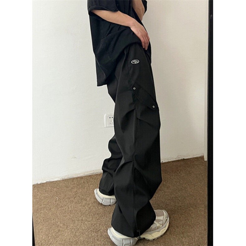 工装伞兵裤男2025新款潮牌宽松复古痞帅直筒休闲阔腿裤子KL15,男装工装外套,星座1116A（原606A-3）
