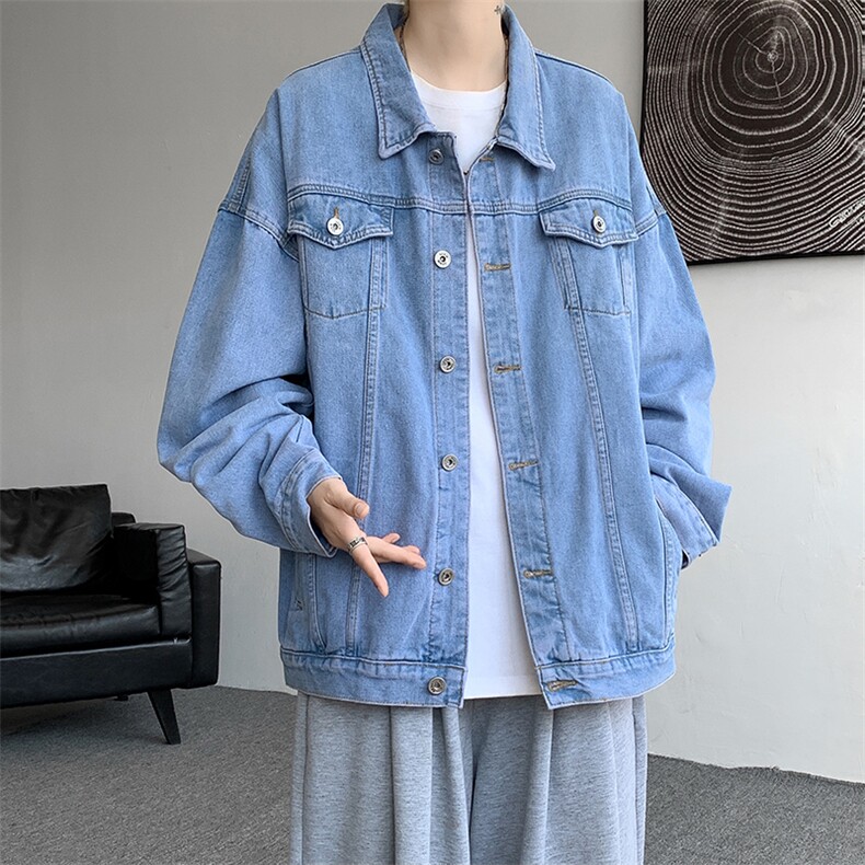 牛仔夹克男秋季新款港风宽松外套上衣S608-P68,男装夹克,星座214-3