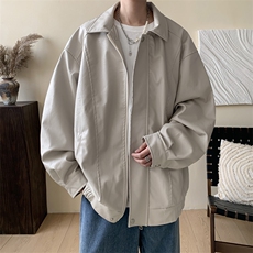 抖音直播！pu皮衣机车服宽松夹克男CP40-特p65控价：118，男装夹克，电商B371