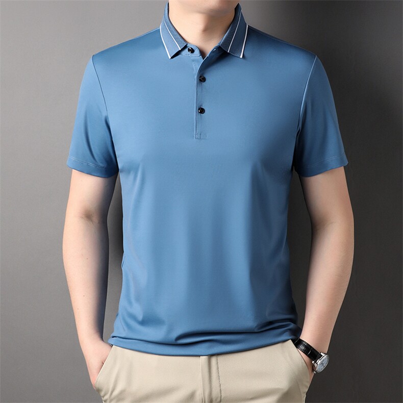 夏季新品休闲百搭宽松潮流翻领透气上衣男士短袖运动服HXF731-P83,男装Polo衫,星座1105-3