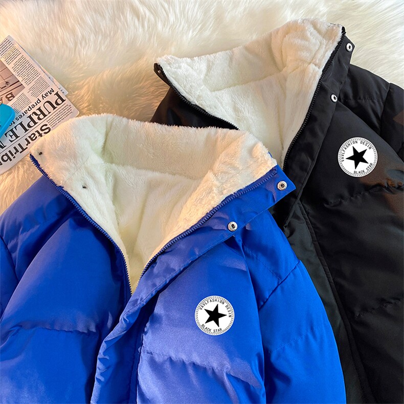 2025冬季新款棉衣加绒加厚简约百搭棉服潮XZ102A-4-MY1031-P75，男装棉衣，星座211-2