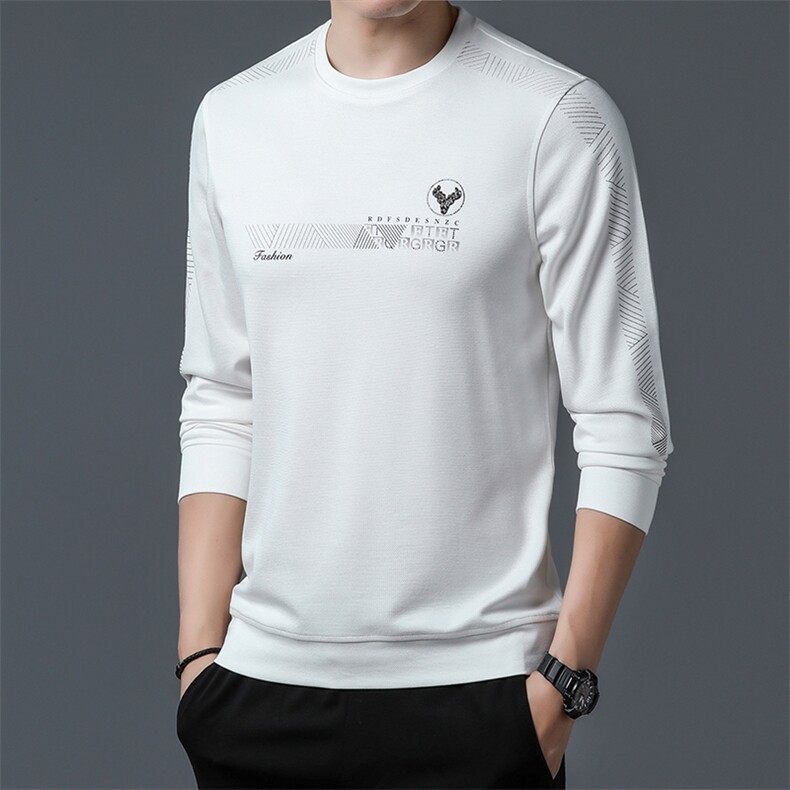 S3082钱塘2020-2中青年男士春秋薄款时尚休闲简约长袖卫衣P57,男装卫衣,钱塘207-2