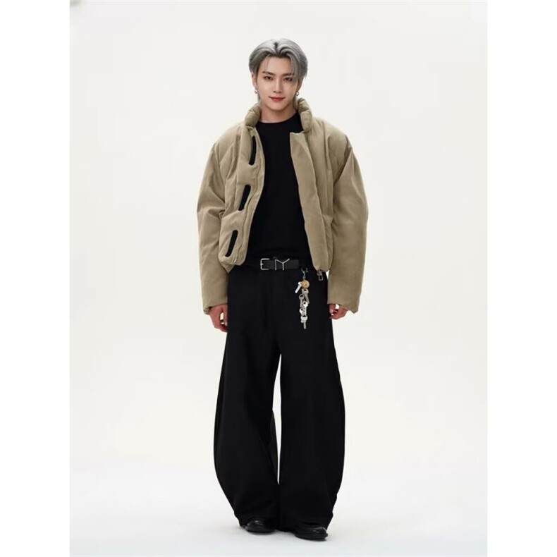 1506-1/MM661/P84复古做旧水洗磨毛棉服外套,男装棉衣,星座1506