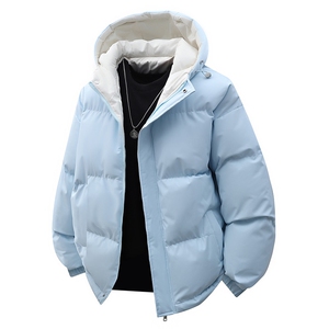 支持二开 冬装加棉加厚连帽棉服大码棉衣外套面包服男女 M811-P70图片