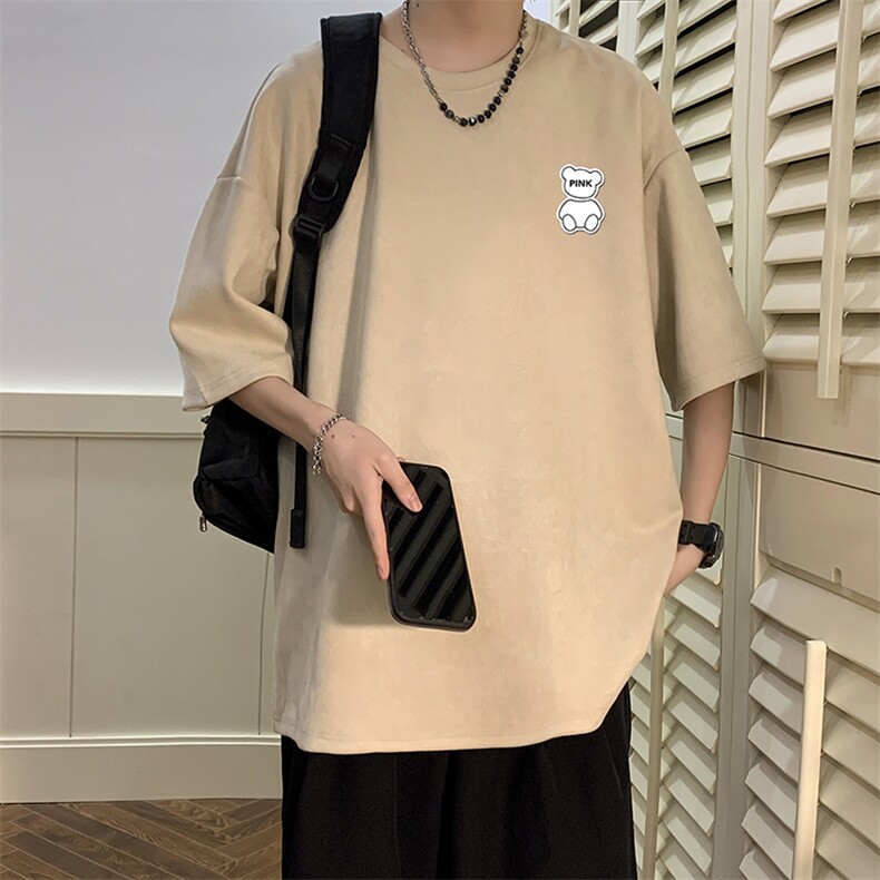 麂皮绒短袖t恤男大码半袖男JD82292-P25,男装T恤,电商A040