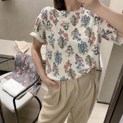 【】休闲夏季碎花T，女装，Ti Ti