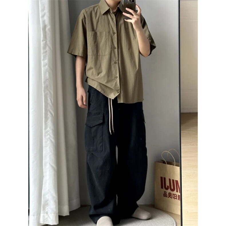 冰花棉冰感短袖衬衫1302-GC60-P35成分100棉,男装T恤,星座1302