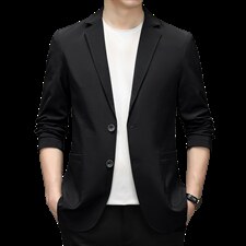 BZS8012钱塘2020-2中年男士休闲简约百塔合身西服外套P125，男装西服，钱塘207-2