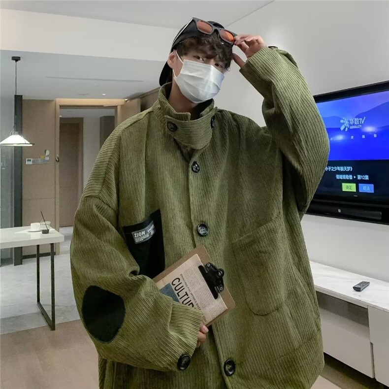 秋季青春流行男夹克文艺潮灯芯绒外套 Y8803 P65图片