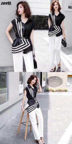 套装配腰带，女装职业装，魅力女王