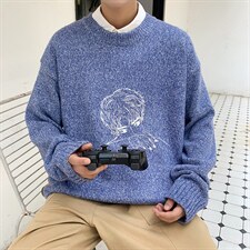 ！秋冬季加厚毛衣男潮流百搭保暖学生针织衫毛线外套M201P45，男装针织衫/毛衣，电商B220