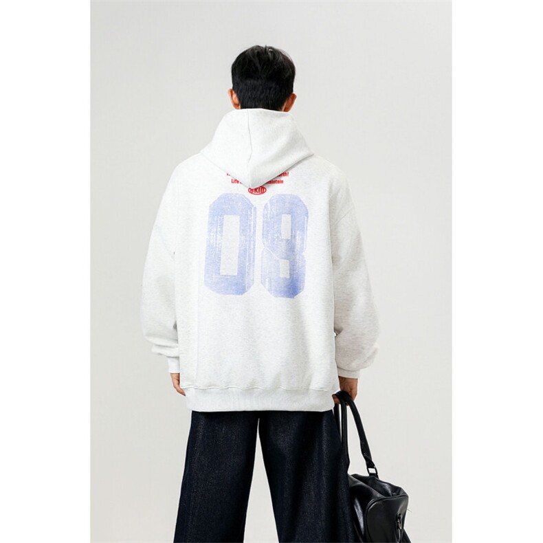 万针刺绣结构设计重磅秋冬全棉高品质美式高街连帽卫衣外套Y7814，女装短外套，电商A486-1