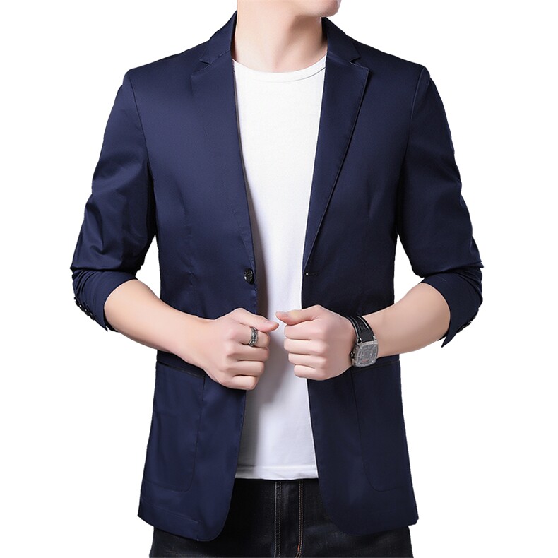 男士西装春秋薄款2023秋季新款中年爸爸装单件休闲西服外套男单西,男装西服,电商B212（原钱塘6029）