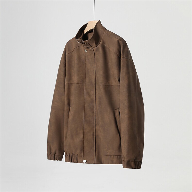 春秋宽松夹克男港风复古怀旧美式骑行机车服PU皮衣外套JK667-P95,男装夹克,星座505-3