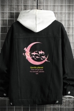 牛仔夹克男大码牛仔外套男茄克NJ77209-P60加绒款-P75，男装夹克，电商A040A