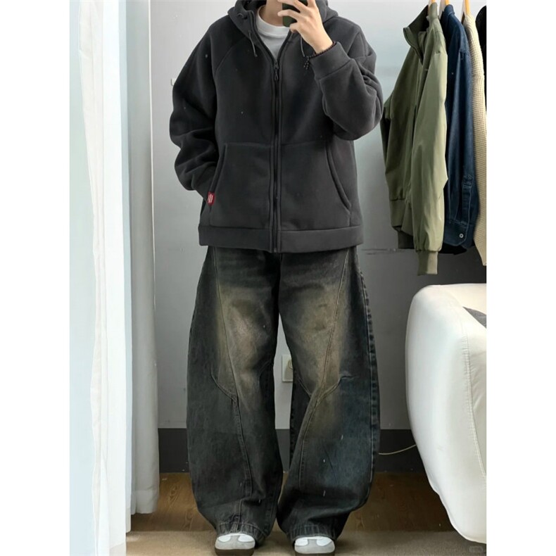 摇粒绒连帽拉链卫衣外套1302-GS02-P55成分100聚酯纤维,女装短外套,星座1302