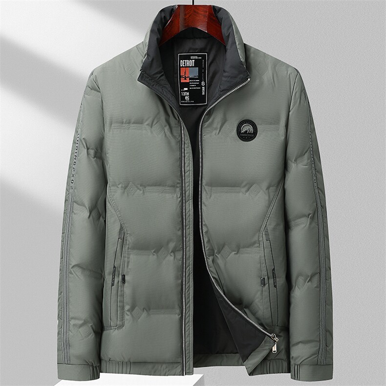 BZC2392钱塘2020-2时尚休闲简约冬季厚款中年男士羽绒服P190,男装羽绒服,钱塘207-2