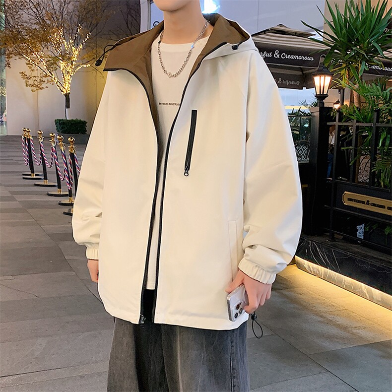 新款现货户外双面穿连帽夹克男冲锋衣外套JK903-P80,男装夹克,星座1204-3