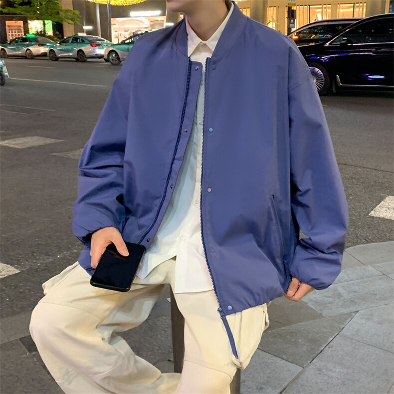 2025秋季新款现货时尚棒球领夹克男外套DSA157-1-J2530-P76,男装夹克,电商A157-1